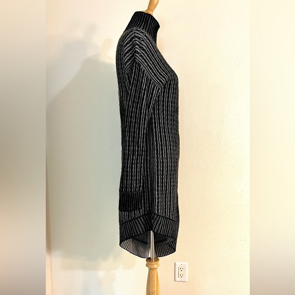 NAADAM Cashmere Wool Asymmetrical Turtleneck thick sweater Dress Whimsygoth L - Picture 9 of 13